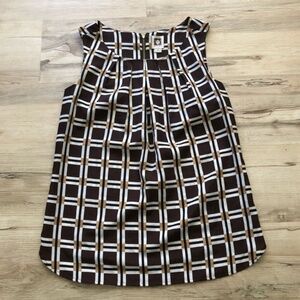 Anne Klein Black and White A-Line Tank Top